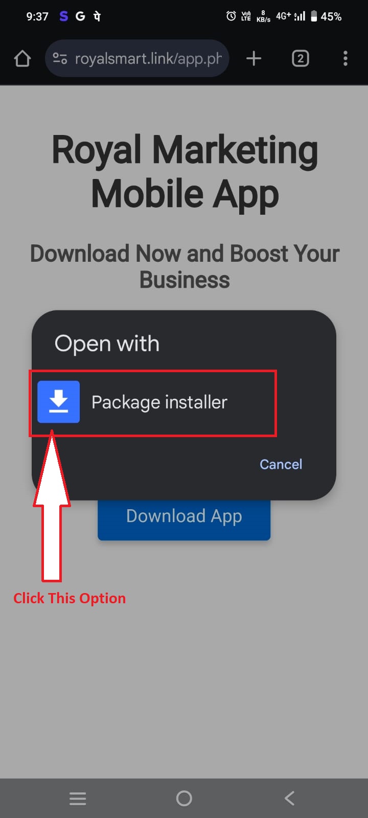 Royal Marketing App Preview